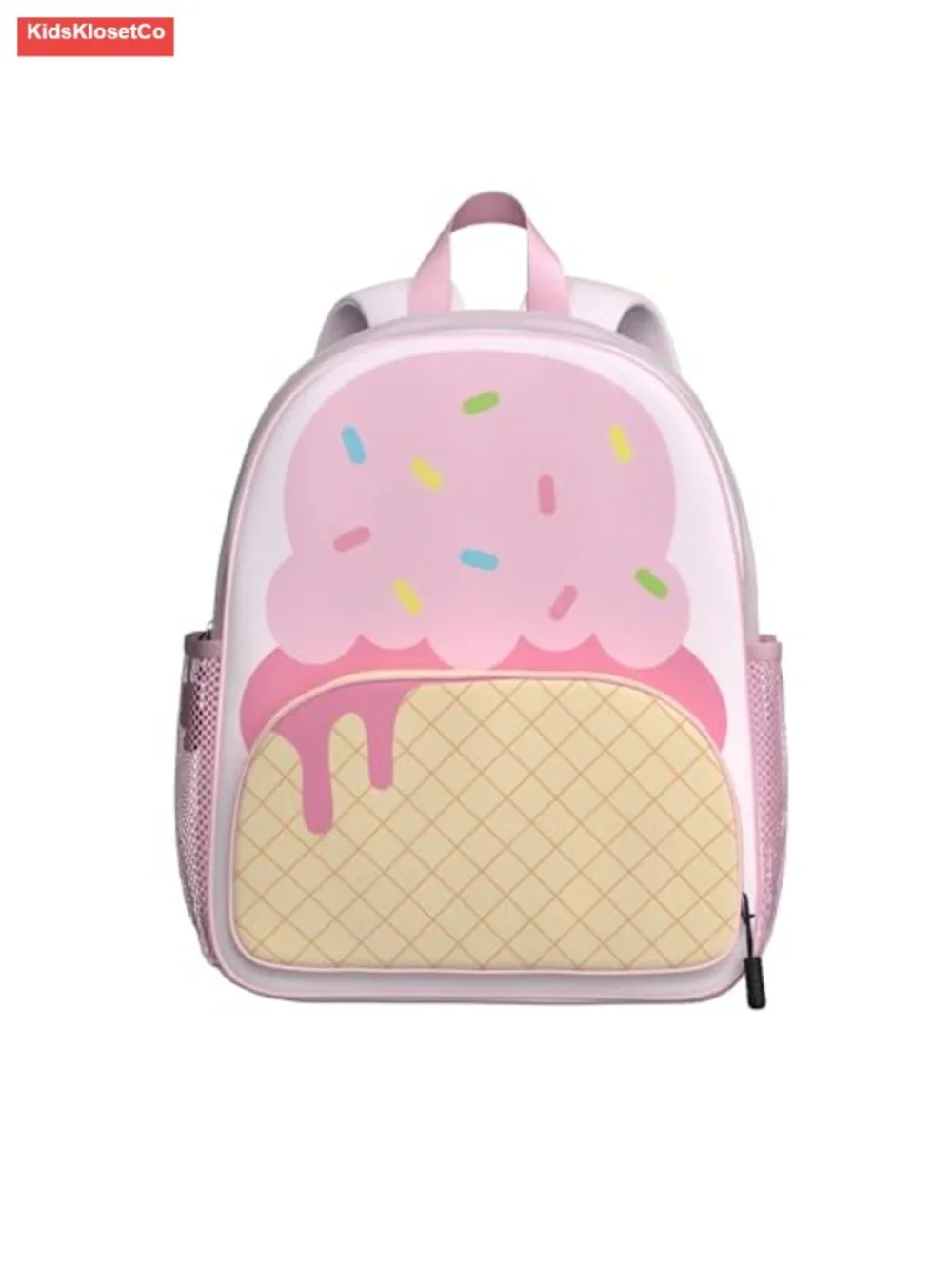 3D Ice Cream Toddler Backpack Water-Resistant Preschool Schoolbag